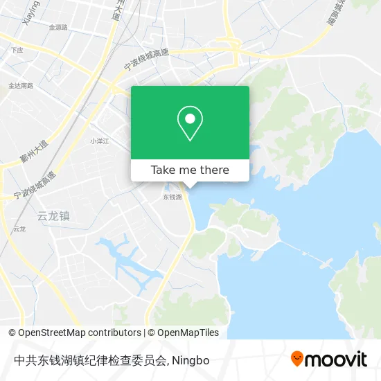 中共东钱湖镇纪律检查委员会 map