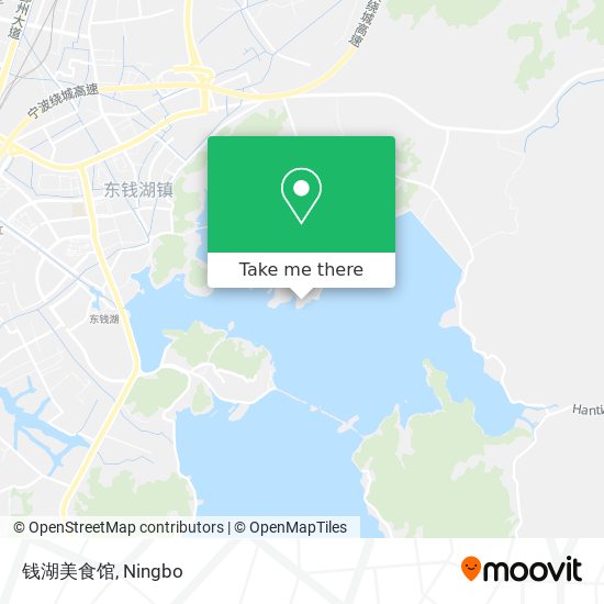钱湖美食馆 map