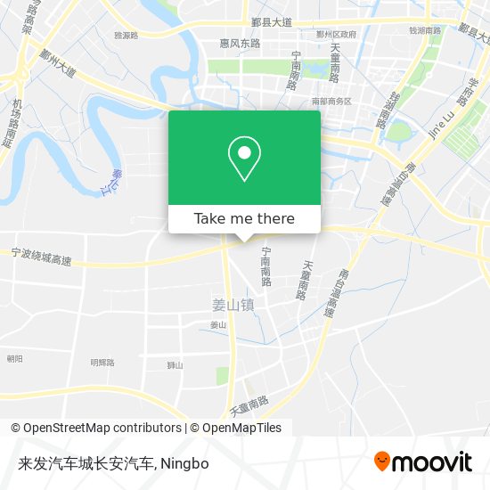 来发汽车城长安汽车 map