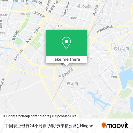 中国农业银行24小时自助银行(宁横公路) map