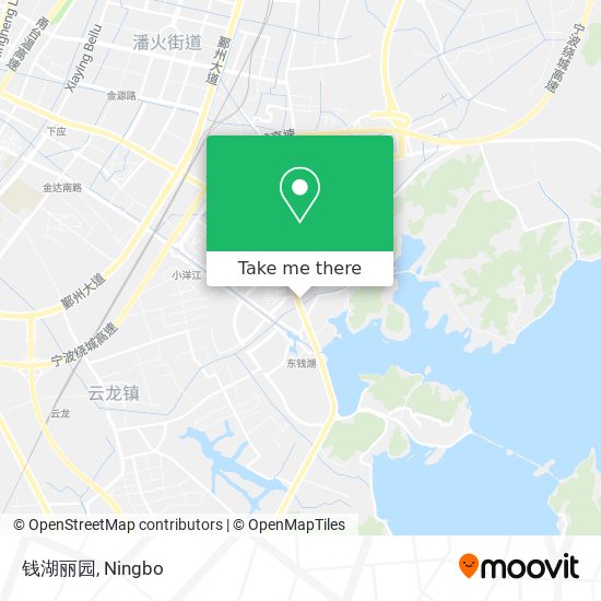 钱湖丽园 map