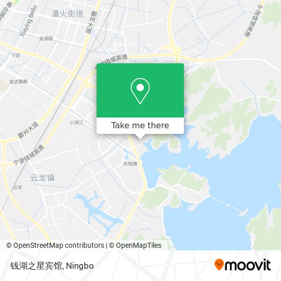 钱湖之星宾馆 map