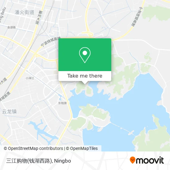 三江购物(钱湖西路) map