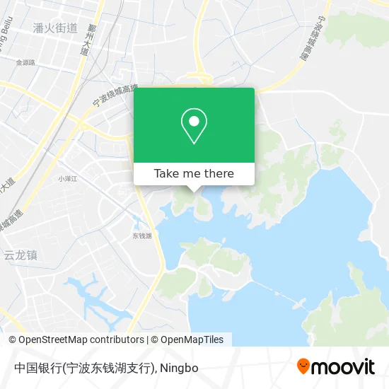 中国银行(宁波东钱湖支行) map