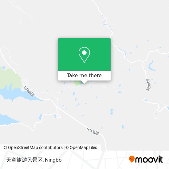 天童旅游风景区 map