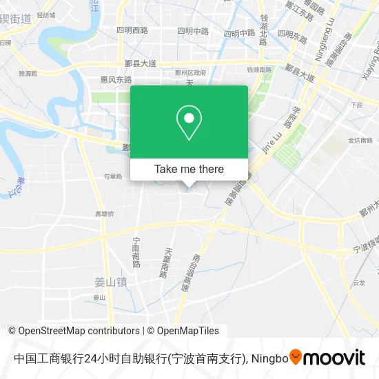 中国工商银行24小时自助银行(宁波首南支行) map
