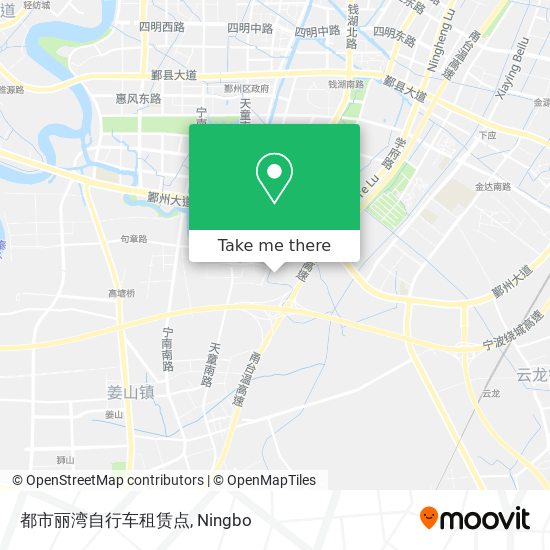 都市丽湾自行车租赁点 map