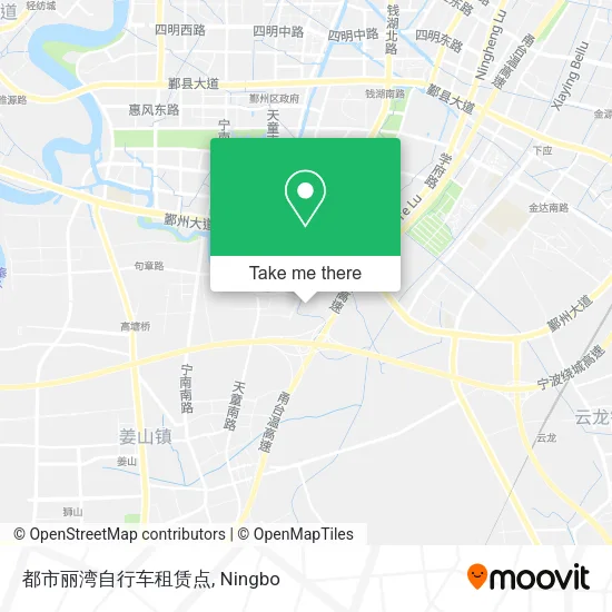 都市丽湾自行车租赁点 map