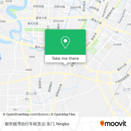都市丽湾自行车租赁点-东门 map