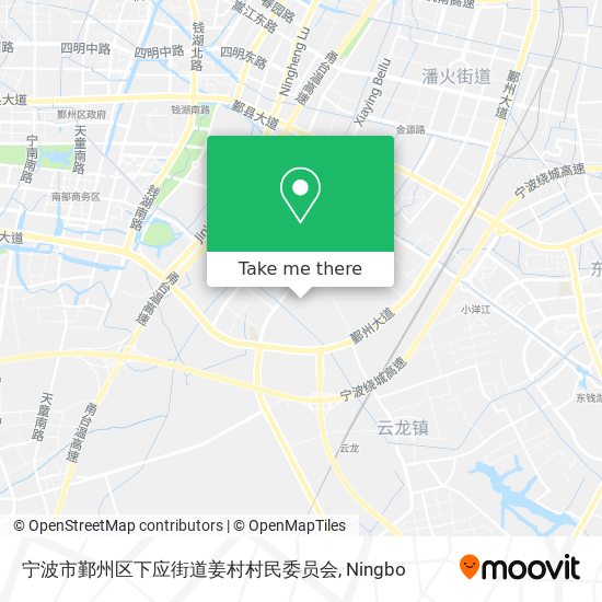 宁波市鄞州区下应街道姜村村民委员会 map