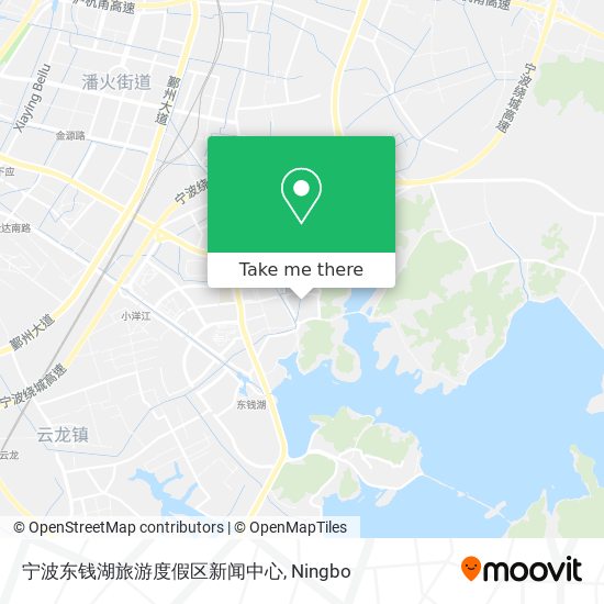 宁波东钱湖旅游度假区新闻中心 map