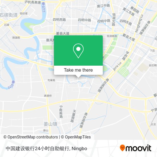 中国建设银行24小时自助银行 map