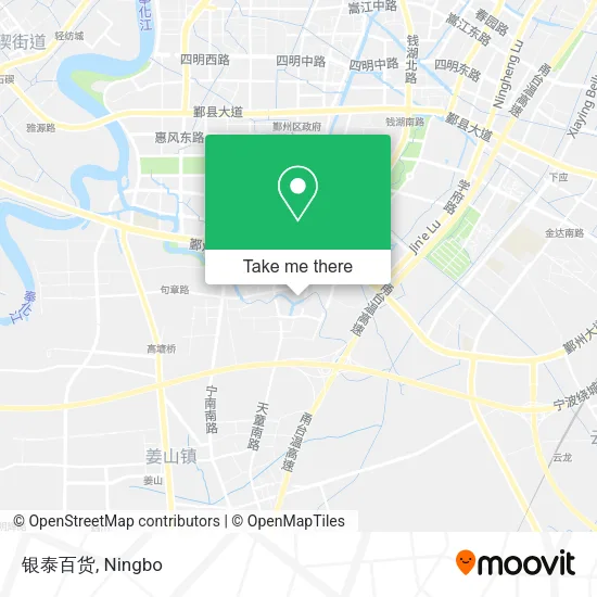 银泰百货 map