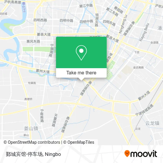 鄞城宾馆-停车场 map