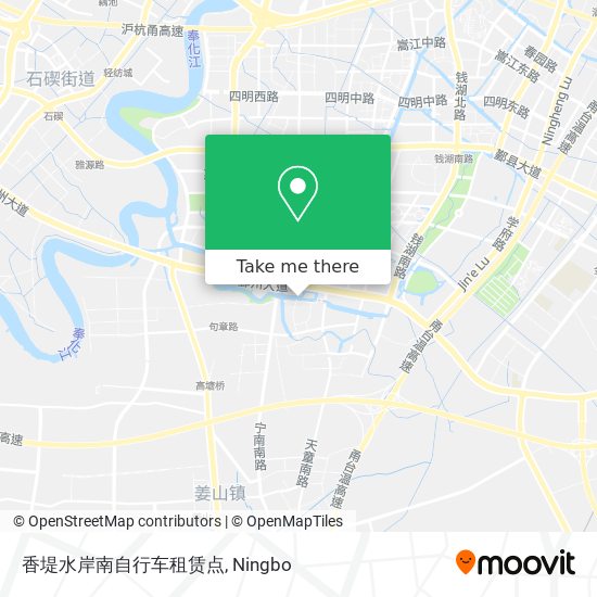 香堤水岸南自行车租赁点 map