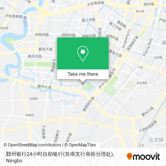 鄞州银行24小时自助银行(首南支行南裕分理处) map