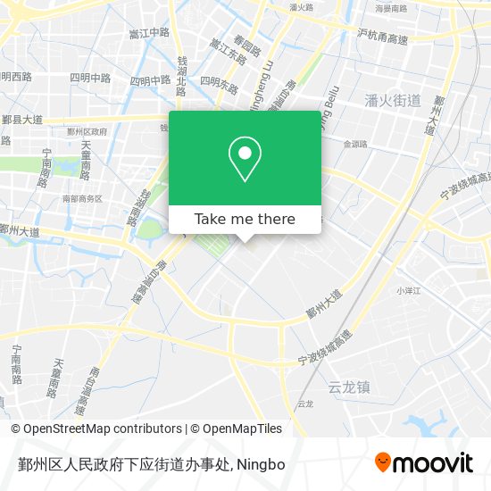 鄞州区人民政府下应街道办事处 map