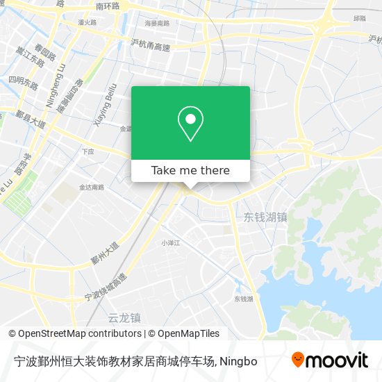 宁波鄞州恒大装饰教材家居商城停车场 map