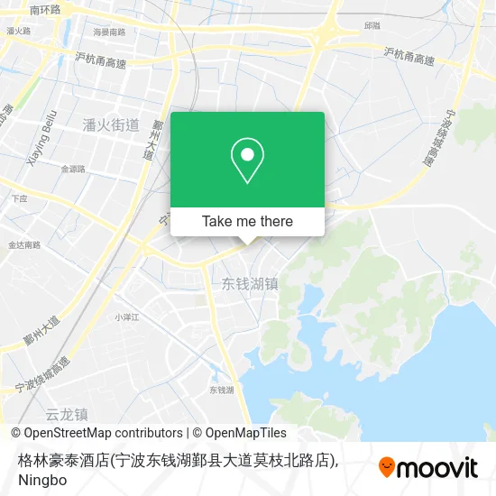 格林豪泰酒店(宁波东钱湖鄞县大道莫枝北路店) map