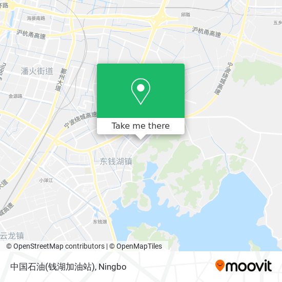 中国石油(钱湖加油站) map