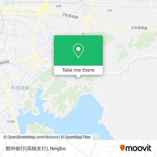 鄞州银行(高钱支行) map