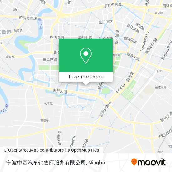 宁波中基汽车销售府服务有限公司 map