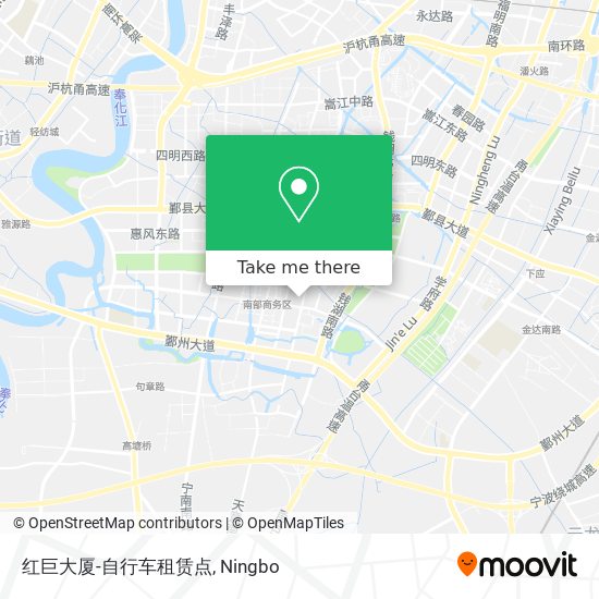 红巨大厦-自行车租赁点 map