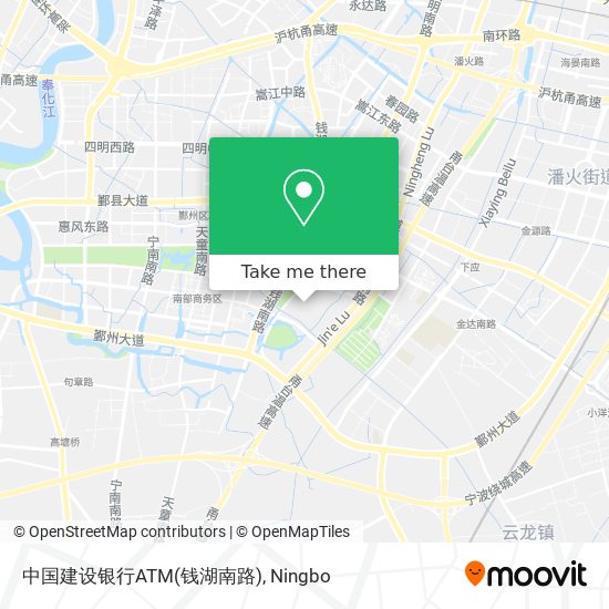 中国建设银行ATM(钱湖南路) map