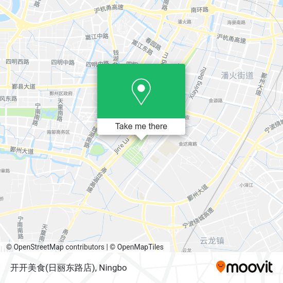 开开美食(日丽东路店) map
