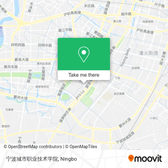 宁波城市职业技术学院 map