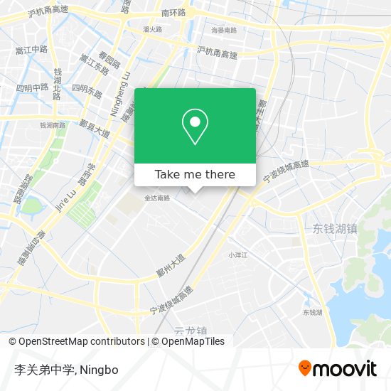李关弟中学 map
