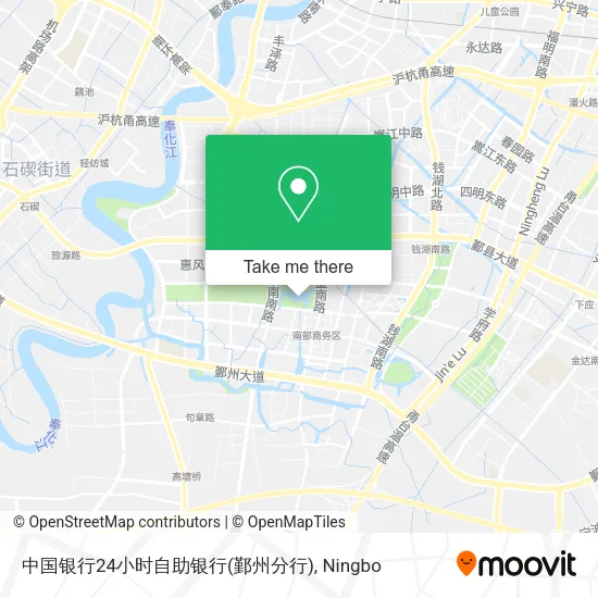 中国银行24小时自助银行(鄞州分行) map
