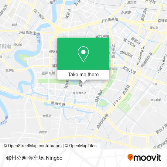 鄞州公园-停车场 map
