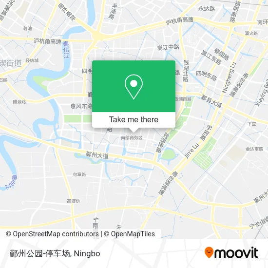 鄞州公园-停车场 map