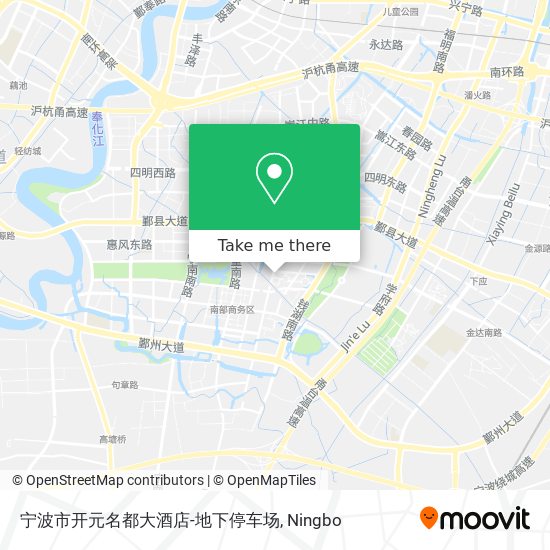 宁波市开元名都大酒店-地下停车场 map