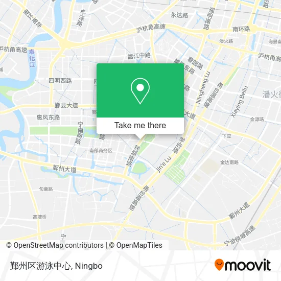 鄞州区游泳中心 map