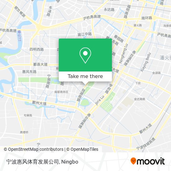宁波惠风体育发展公司 map