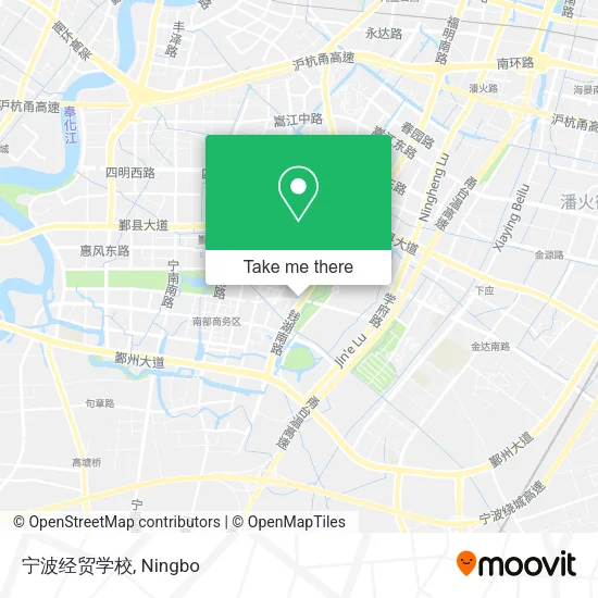 宁波经贸学校 map