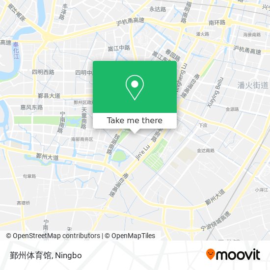 鄞州体育馆 map