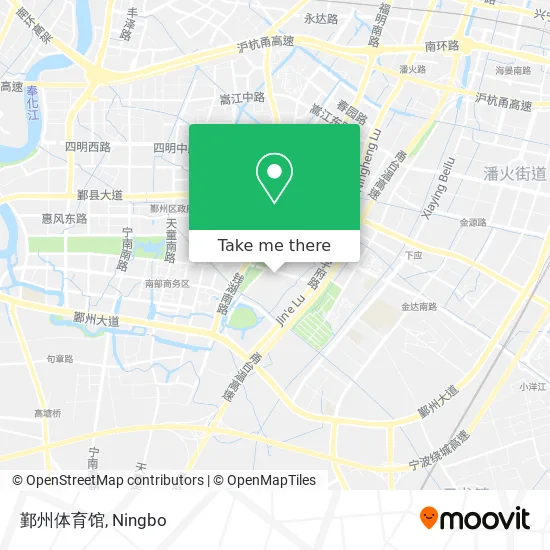 鄞州体育馆 map