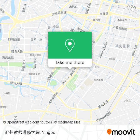 鄞州教师进修学院 map