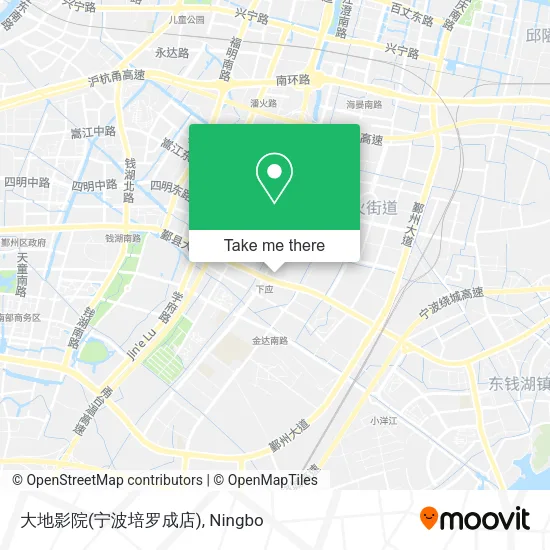 大地影院(宁波培罗成店) map