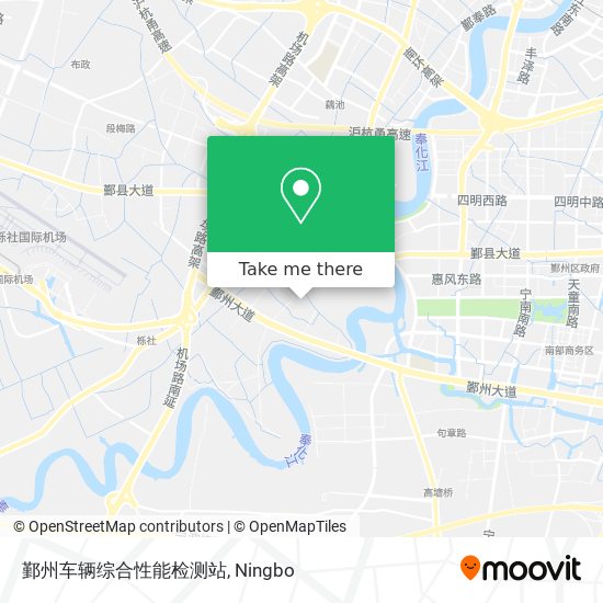 鄞州车辆综合性能检测站 map