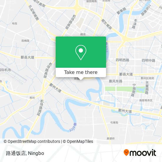 路通饭店 map