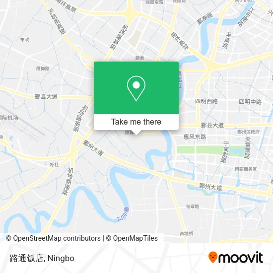 路通饭店 map