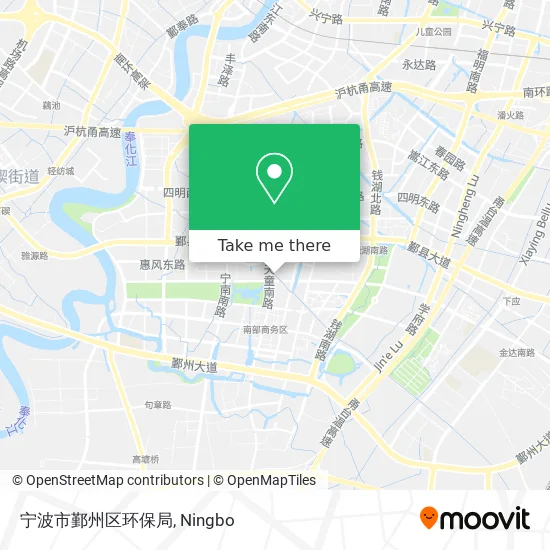 宁波市鄞州区环保局 map