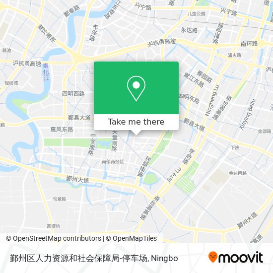 鄞州区人力资源和社会保障局-停车场 map
