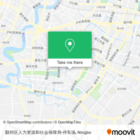 鄞州区人力资源和社会保障局-停车场 map