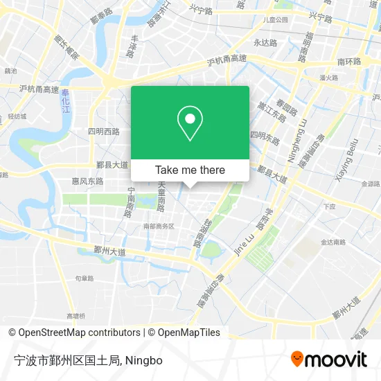 宁波市鄞州区国土局 map