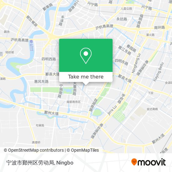宁波市鄞州区劳动局 map